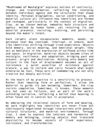 Mushrooms of Nostalgia